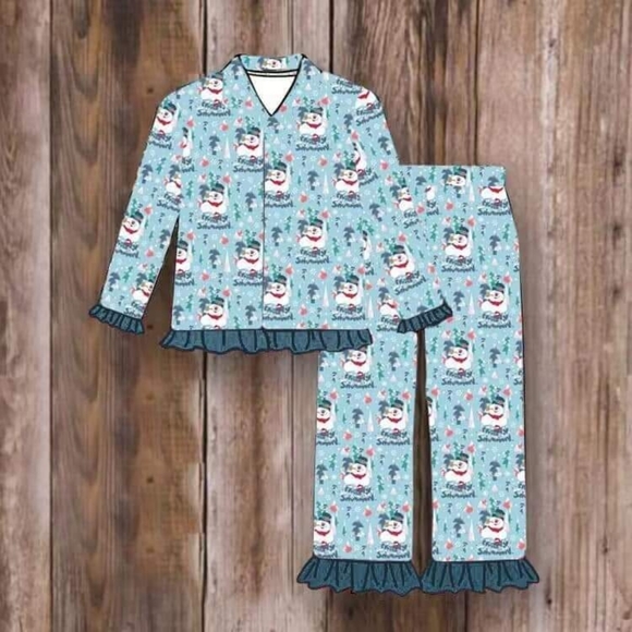 NEW FROSTY THE SNOWMAN 2 PIECE PAJAMA SET - Picture 1 of 2